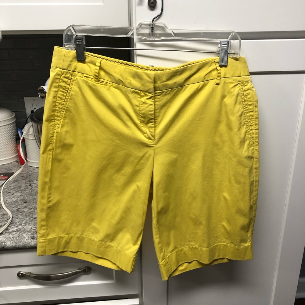 Jcrew Chartreuse Shorts Size 8